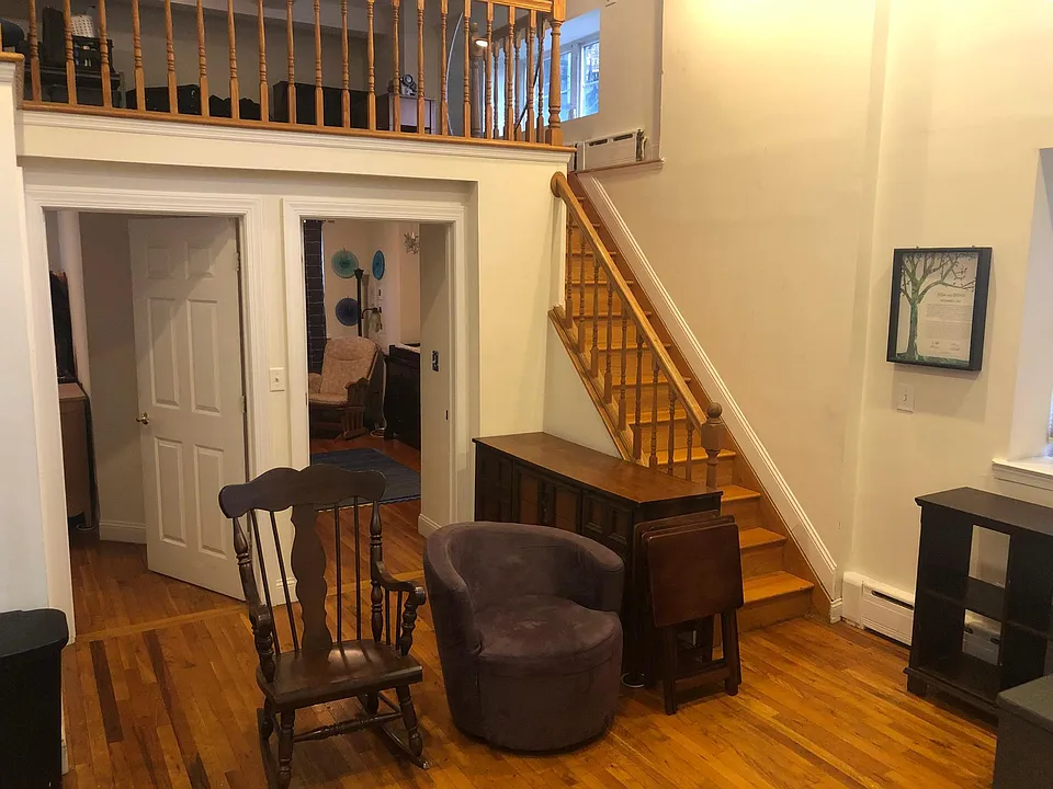 Living room/loft staircase