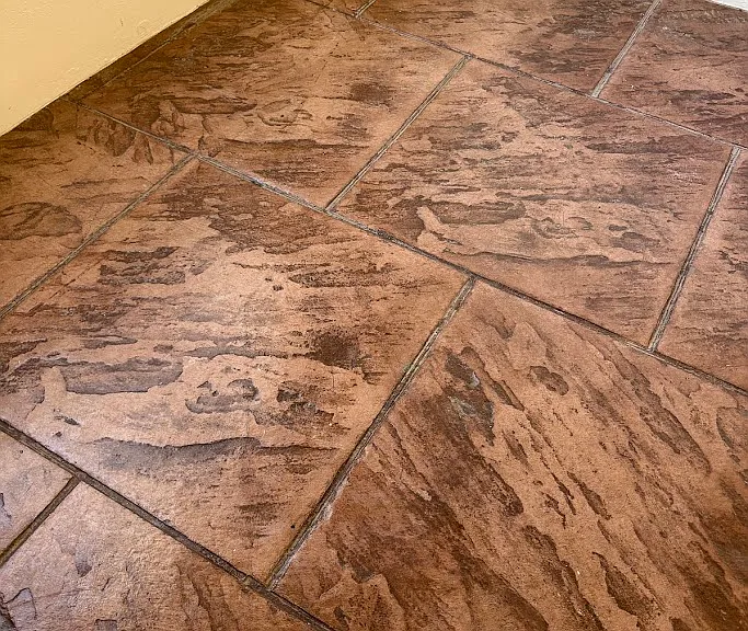 Colored concrete floors