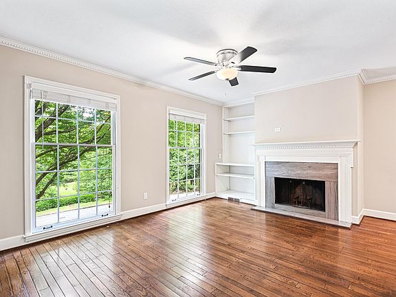 Spacious living area on second level overlooking street