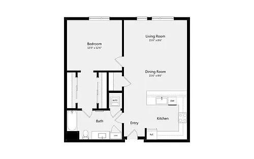 Floor plan 1B