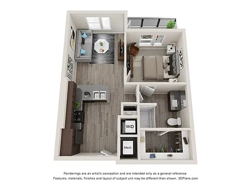 Floor plan The Brewer - Elevated