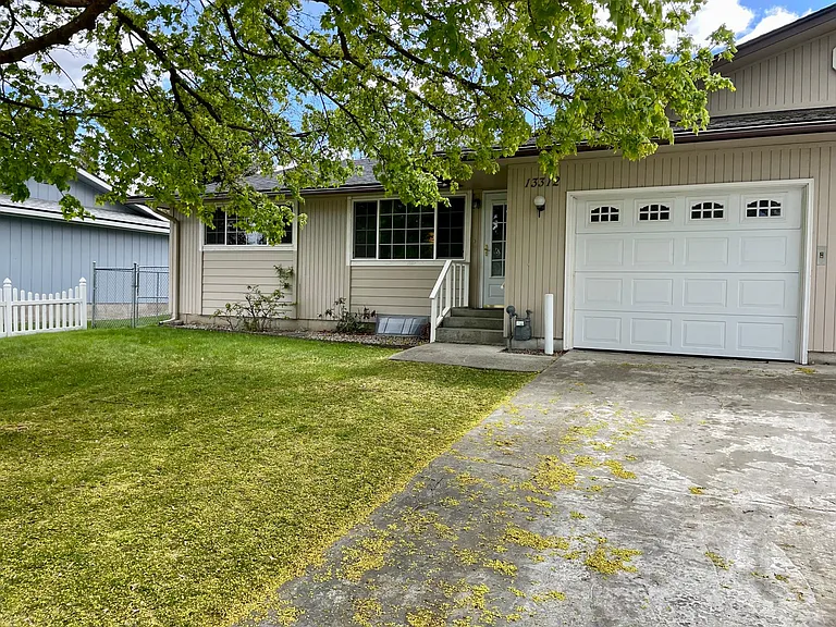 Attached garage and front entryway