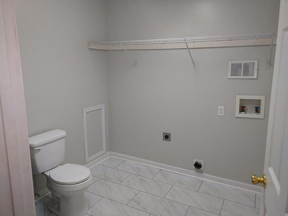 Half bath and laundry