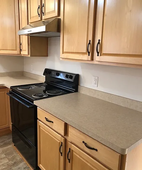 Kitchen enter from garage also stairs to basement