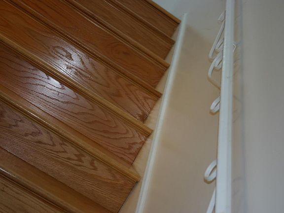 hand railing to the second floor