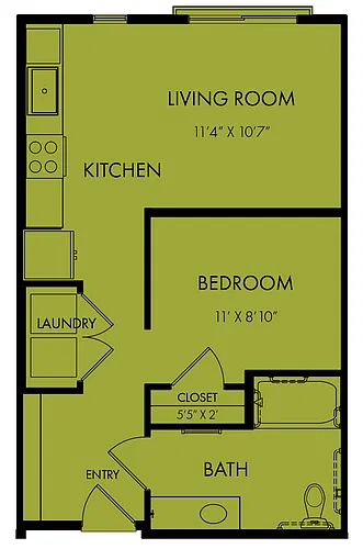 Floor plan E3 Accessible 60%