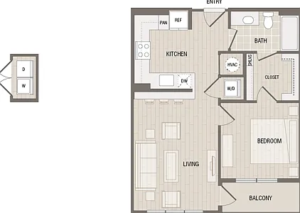 A1.1: 1bed 1bath A1.1: 1bed 1bath