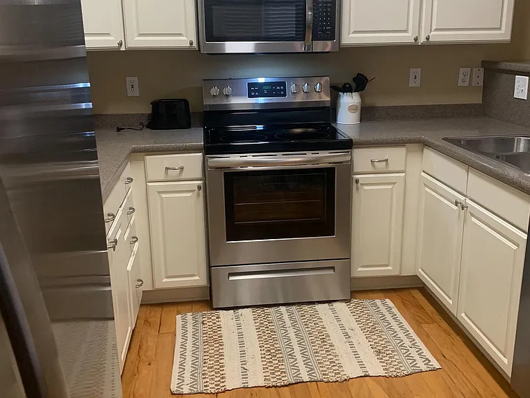 Stainless Steel oven, microwave, fridge and dishwasher