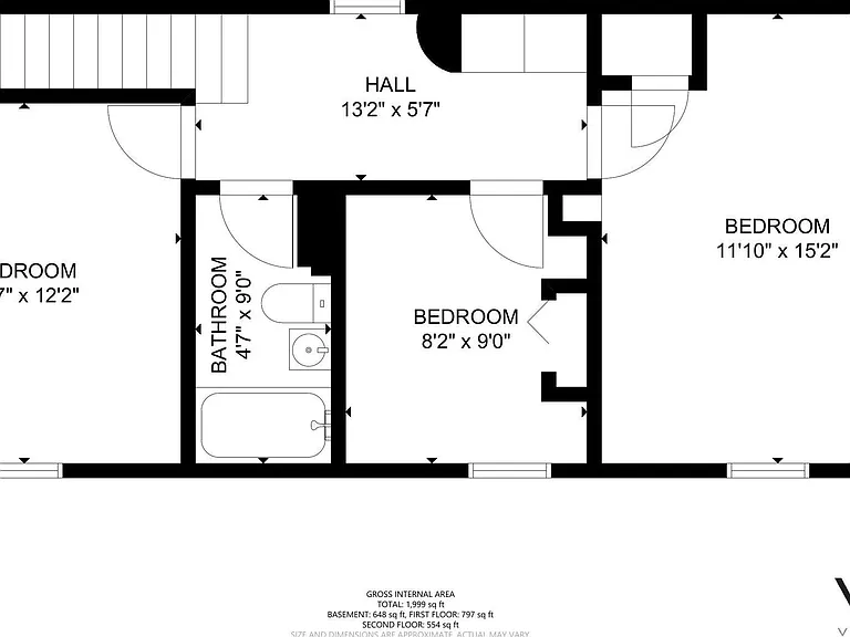 Layout of bedrooms upstairs