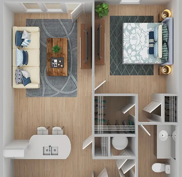 1 Bedroom | 1 Bath | 785 SF | Renovated 1 Bedroom | 1 Bath | 785 SF | Renovated