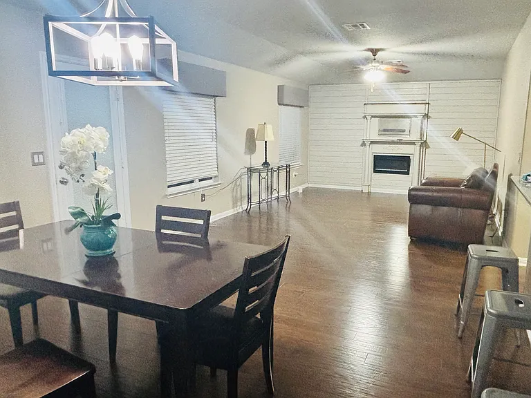 Dining room facing living room
