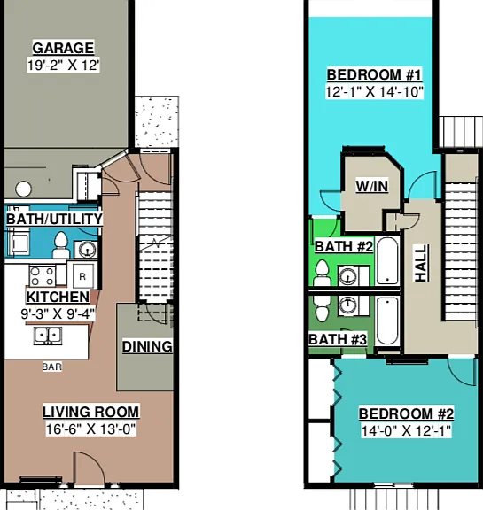 Two Bedroom Floorplan