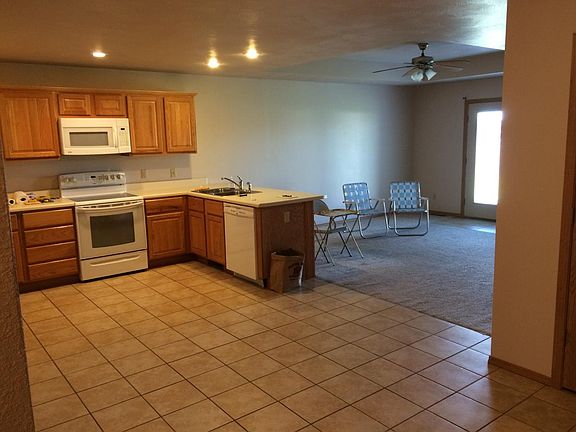 Kitchen w/ Microwave & Fridge