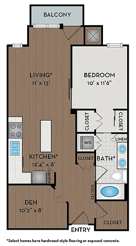 Floor plan A91 + Den