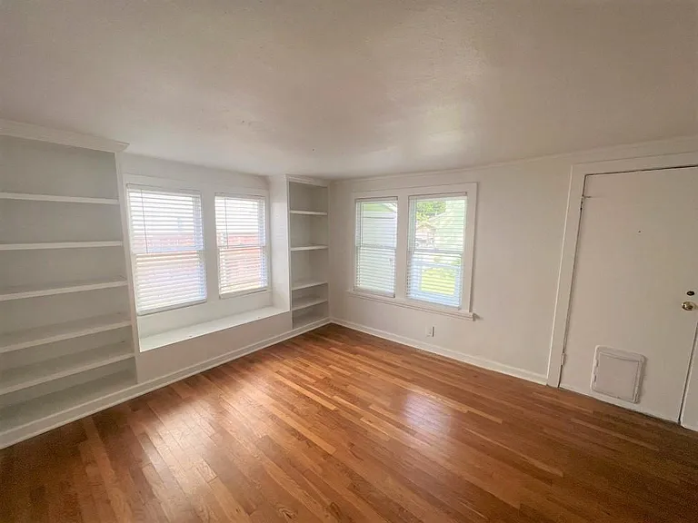 Living Room with TV stand / window seat
