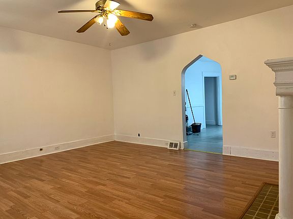 Family room with new hardwood floor