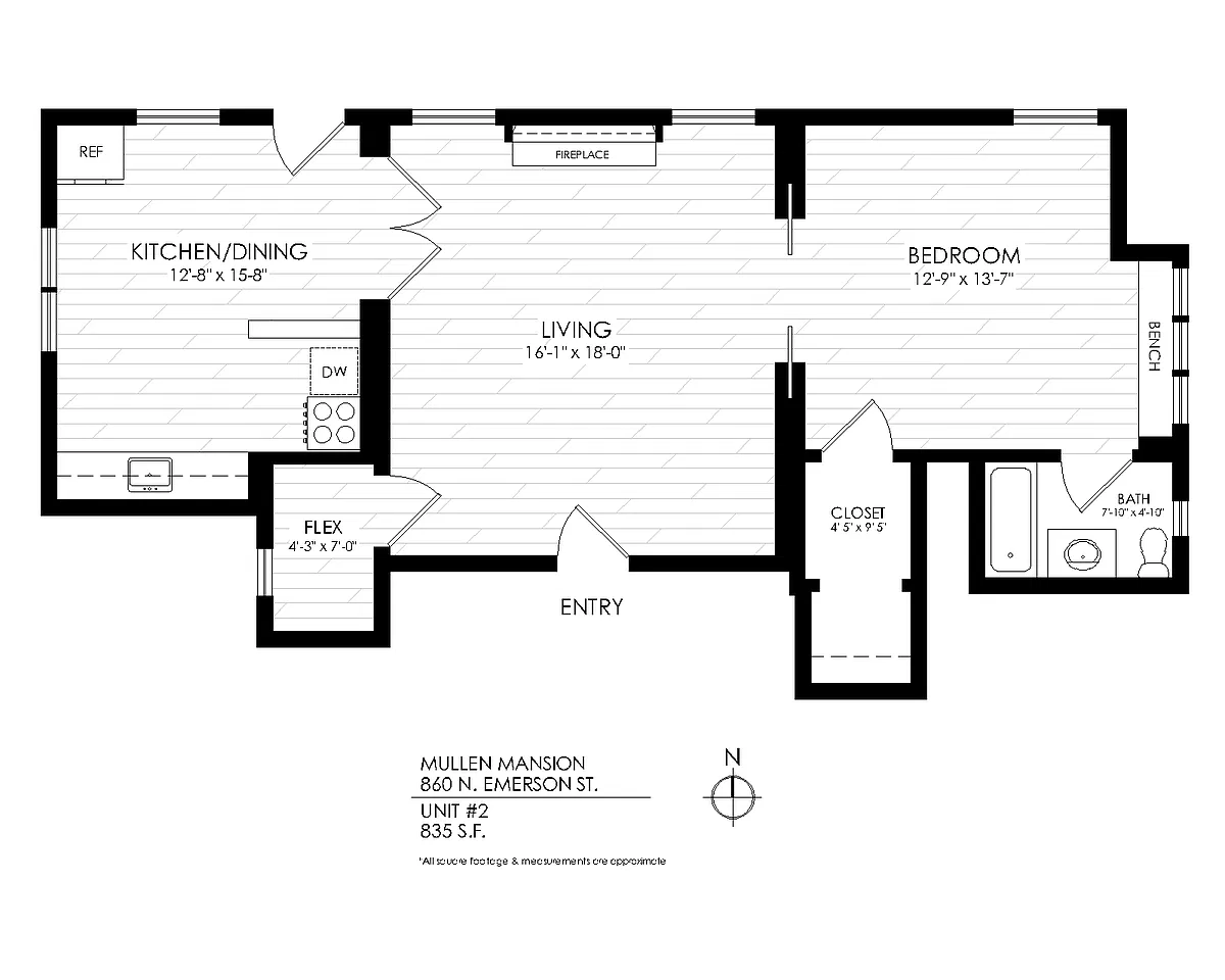 Floor plan 1 Bedroom
