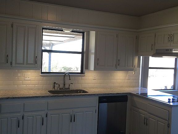 Kitchen Window with views.