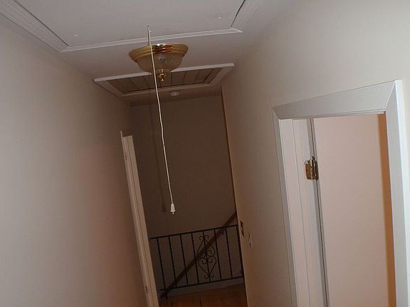 Attic stairs/house fan 