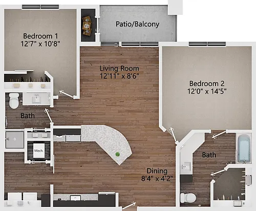 Floor plan B3