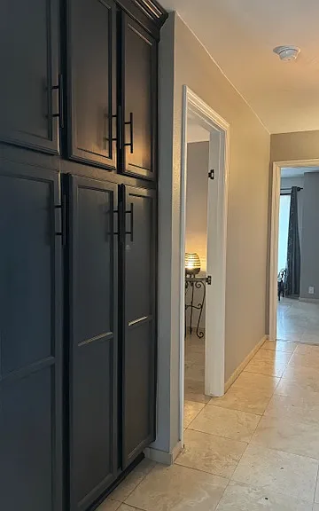 FURNISHED. Pantry with lots of room for pans, pots, etc