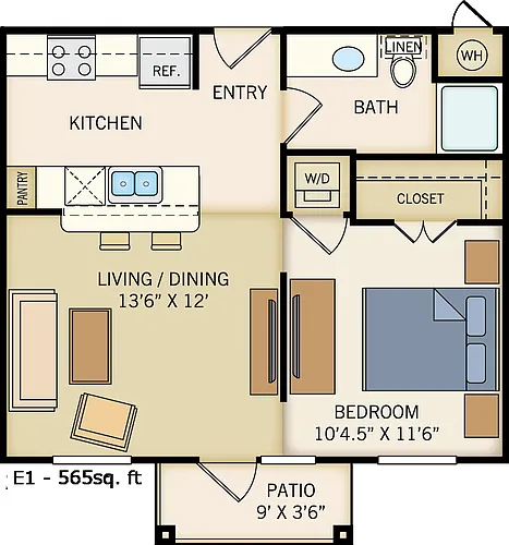 Floor plan E1