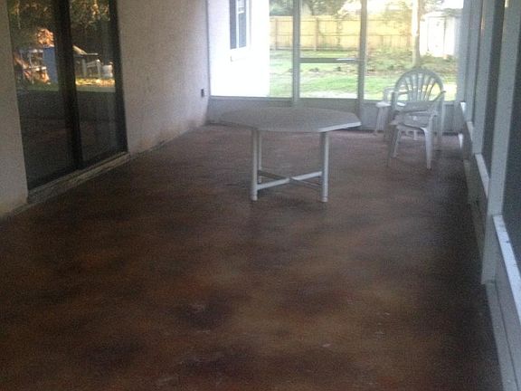 Screened porch looking south