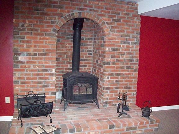 rec room wood stove