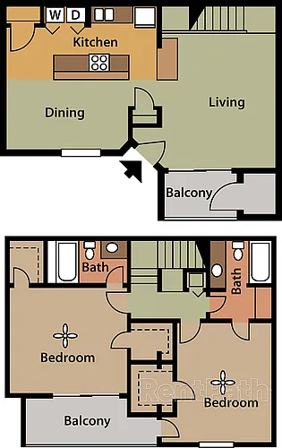 Floor plan Remodeled Kensington Townhouse
