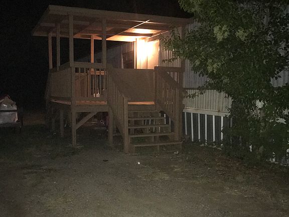 Front entrance with deck