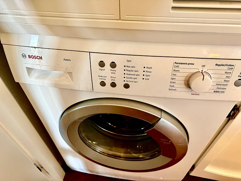 High end Bosch stacking washer/dryer