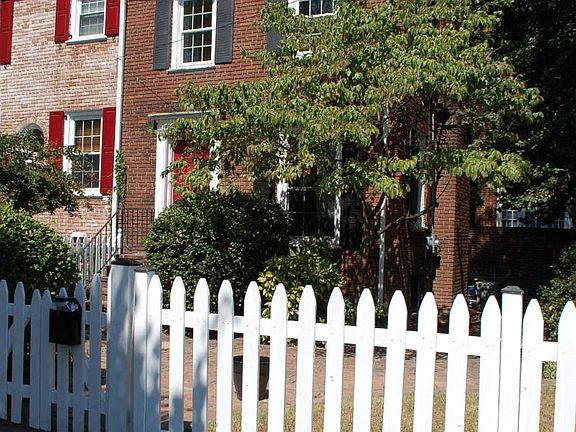 Large fenced corner lot