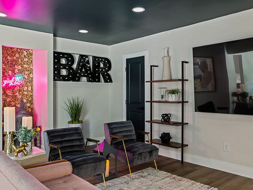 Living room has access to a great sized storage room