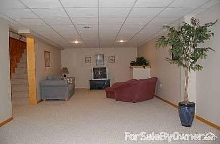 Family room with gas fireplace