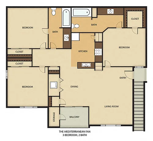 Floor plan Mediterranean