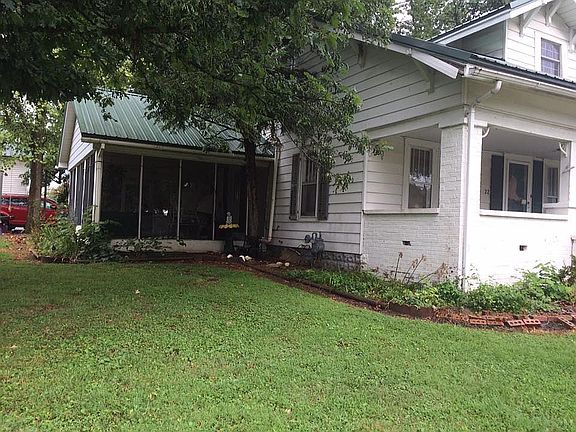 side with screened porch