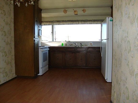 large kitchen with great city view!