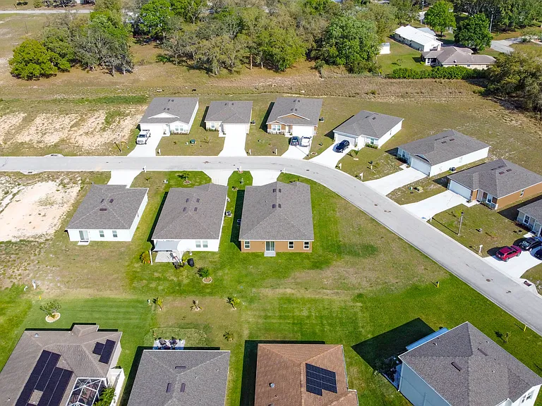Aerial View of the back of the Home
