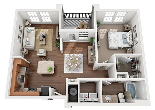 Floor plan Blanc Du Bois