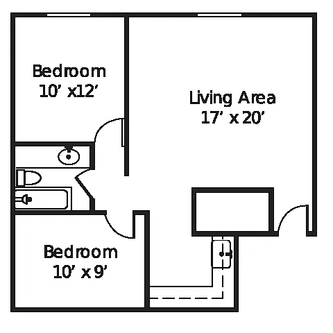 Floor plan 2 Bedroom