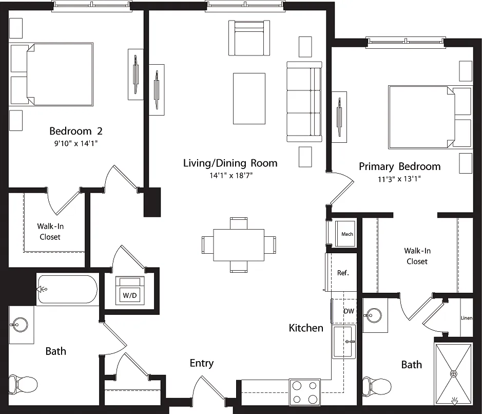 Floor plan B1-G2