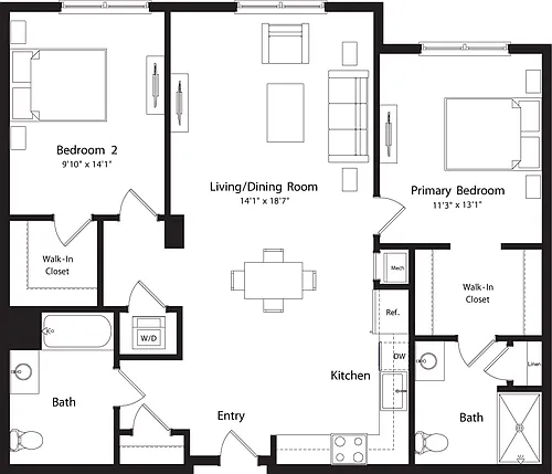 Floor plan B1-G2