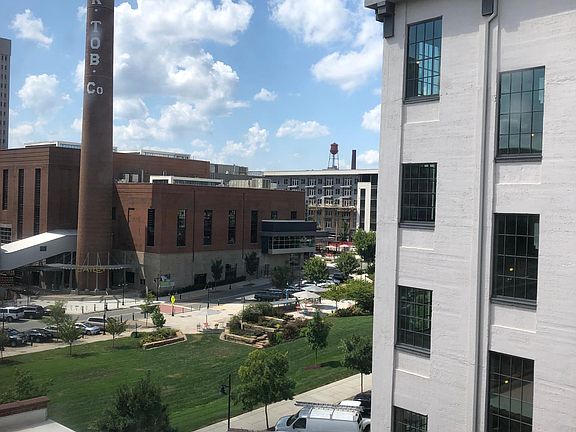 View of Bailey Park and Bailey Power Plant from living room windows.