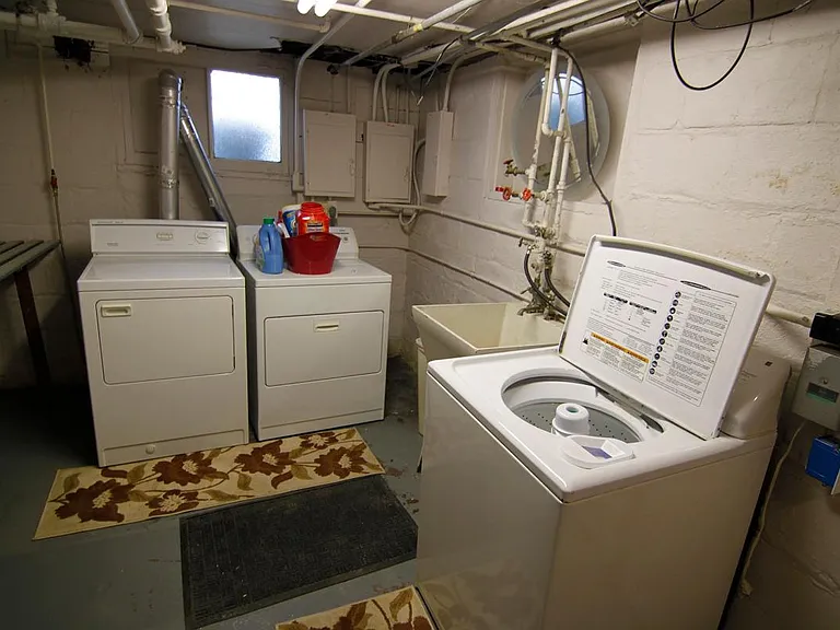 Basement laundry