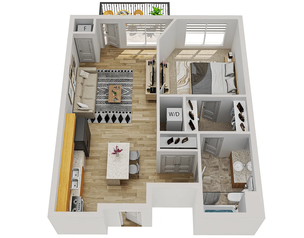 Floor plan Q