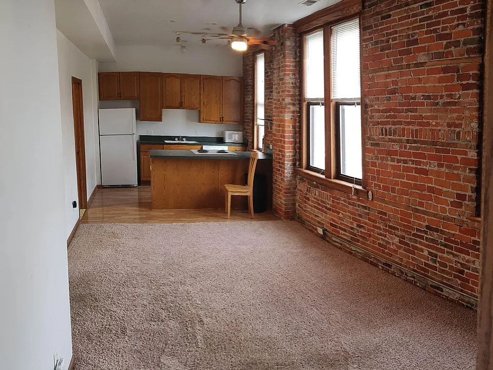 Kitchen and living area