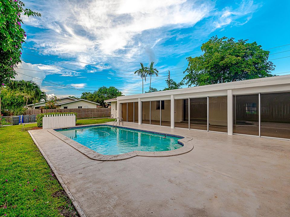 Backyard with in-ground pool
