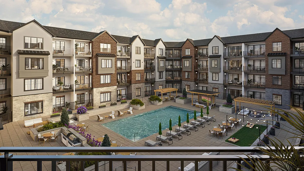 Encore at Bishop Heights - Exterior Courtyard - Encore at Bishop Heights