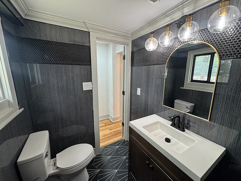 Gorgeous main floor powder room!