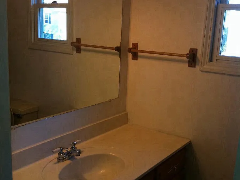 Hall Bath upstairs with tub